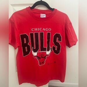 Vintage Chicago Bulls Red T-Shirt Medium